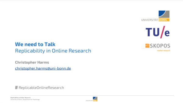 Replicability in Online Research